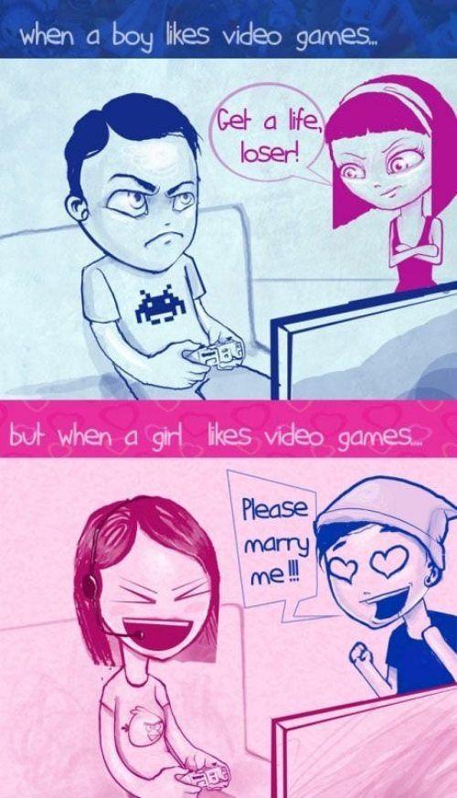 20 Hilarious But True Differences Between Men And Women - On video games