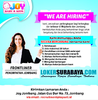 We Are Hiring at Joy Baby & Kids Jombang Terbaru Oktober 2019