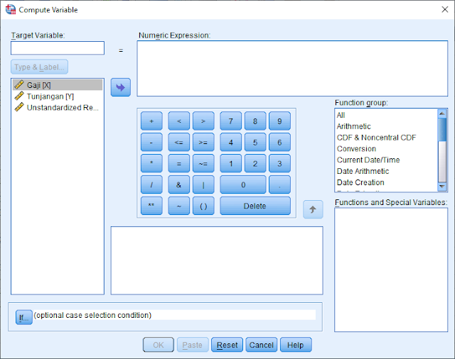 Kotak dialog Compute Variable