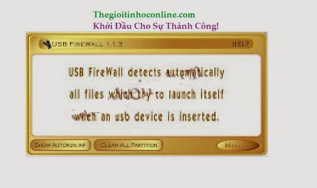 NGĂN Chặn VIRUS CHO USB