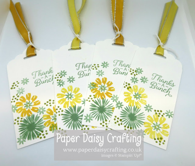 Bloom by bloom gift tags Stampin Up