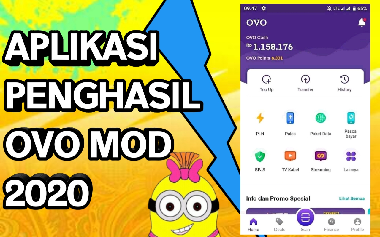 Download Aplikasi Penghasil Ovo Mod Unlimited 2020 Gratis Pulsa Mod