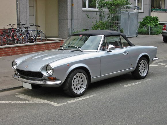 Fiat 124 Spiders are very stylish and another Pininfarina triumph