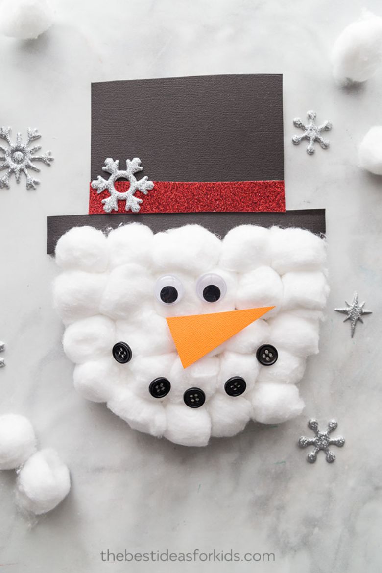 How to Make a Paper Snowman Craft - Easy Peasy and Fun
