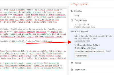 Blogger kalıcı bağlantı