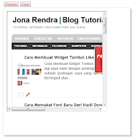Membuka Blog di Blog dengan IFrame - Jona Rendra