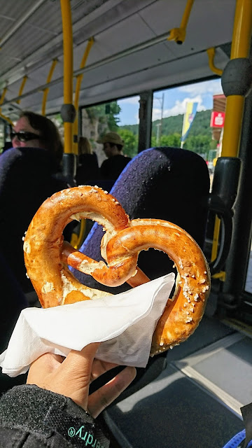 45-Pretzel-bought-in-munich-central-station-K%25C3%25B6nigssee-munich-4-day-itinerary-konigssee