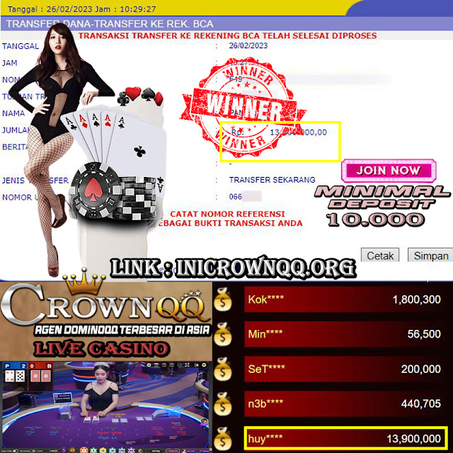 CrownQQ Agen DominoQQ BandarQ dan Domino99 Online Terbesar