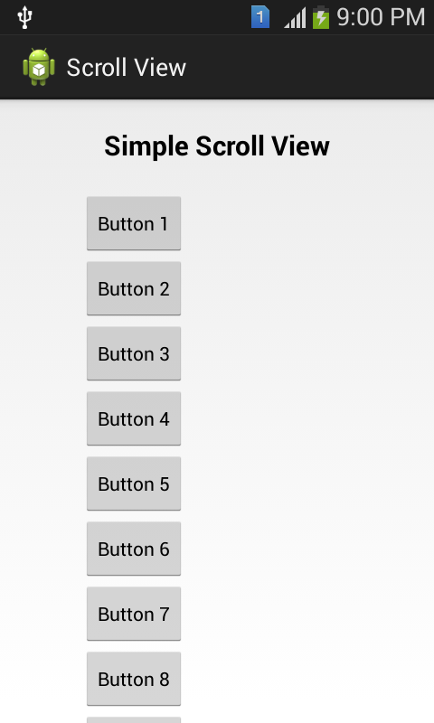 ScrollView Application