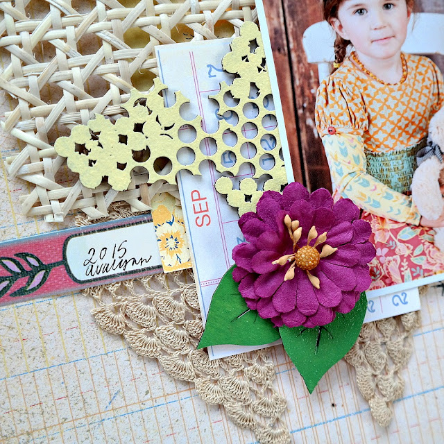 How to Add Textured Layers to a Scrapbook Layout Using Chipboard and Wood Veneer