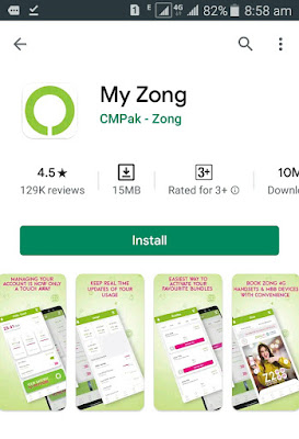 Zong free internet