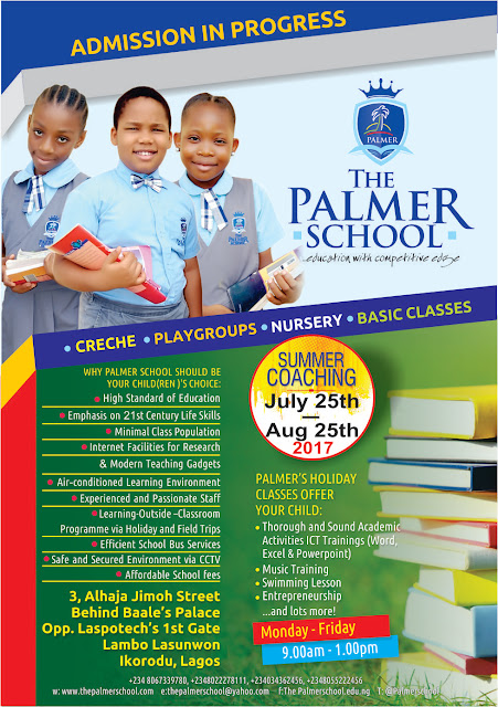 Advertise, The Palmer School, Soft Skills, Education, Lagos, Ikorodu, Sponsored Post, Xpino Media, 