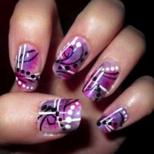 new nail art ndeleler: Abstract Nail Designs