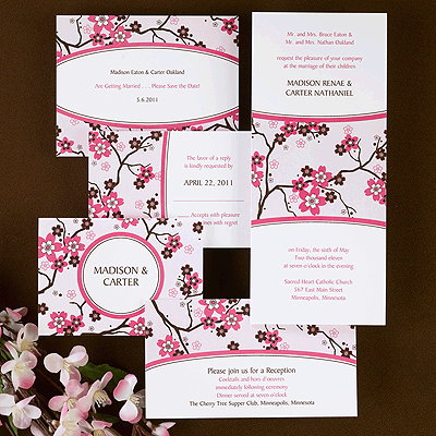  ways to incorporate Cherry Blossoms into your wedding invitations