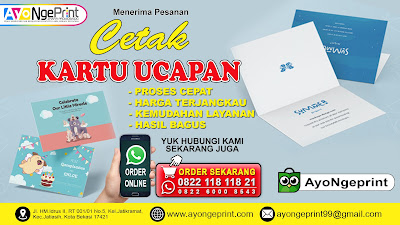 Cetak Kartu Ucapan Unik Murah di Banyumas Banyumas