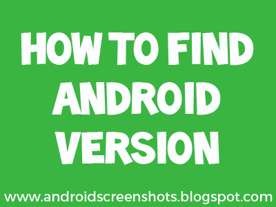 How to find android version