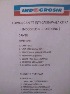 Lowongan Kerja SMA SMK Indomaret Bandung Jl Ahmad Yani ...
