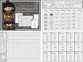 http://www.teacherspayteachers.com/Product/Year-Round-1st-Grade-Homework-945140