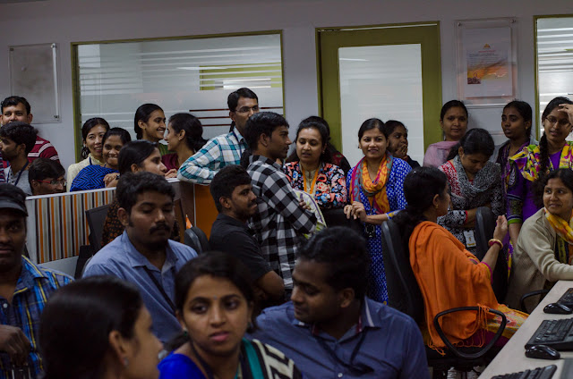 Vee Technologies Bangalore Team's Birthday Celebration , August 2016