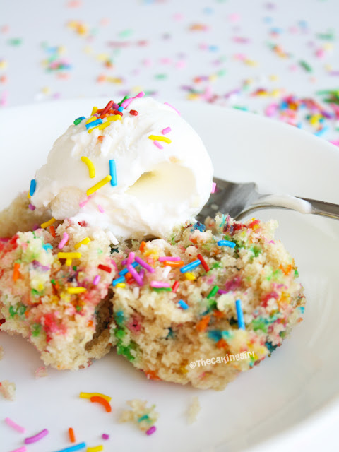 easy mug cake tutorials confetti