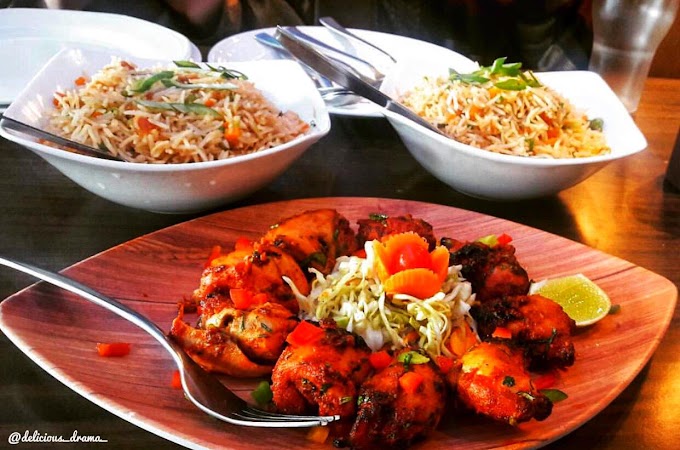 CHICKEN TIKKA AND FRIED RICE