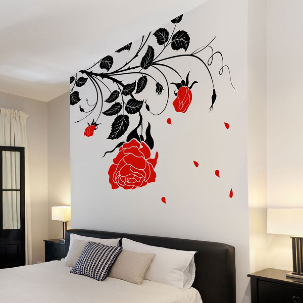 70 Gambar Stiker Dinding Kamar  Tidur dengan Motif Modern 