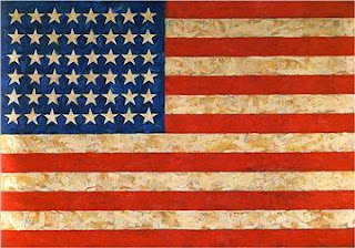 Famous Painting "Flag" by Jasper Johns, 1954