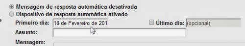 Email de reposta automática no Gmail