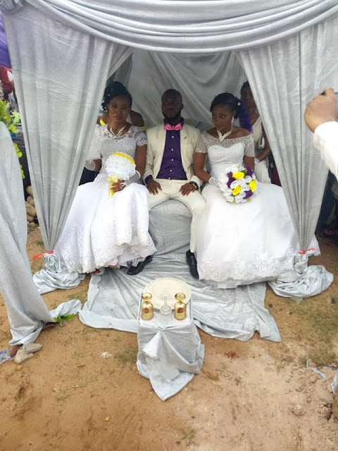 More potos: Man weds two women at same time in Abiriba, Abia State