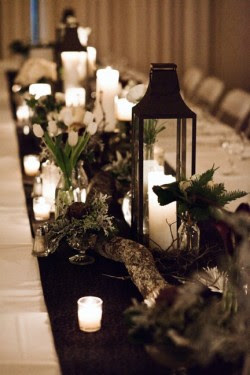 Rustic Lantern Centerpieces