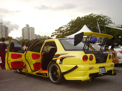 Proton Wira Skyline R34 custom body kit