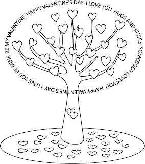 online coloring printables for valentines day
