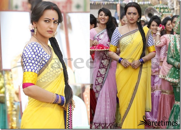 Sonakshi Sinha Dabangg Style Saree