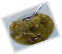 guiso de setas, garbanzos y patata