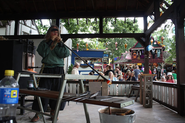 Glass blowing at Bristol Renaissance Faire