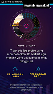 Fitur Profil Saya Aplikasi Langit Musik