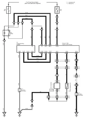 Camry 2004 2AZ-FE immobilizer wiring diagram with Pzev