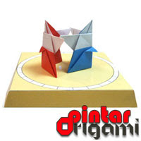 Permainan Origami Jepang Sumo