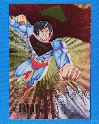 1994 SkyBox DC Master Series - Double-Sided Spectra DS3 - Superman & Doomsday