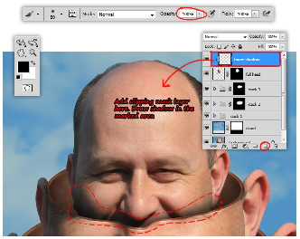 manipulasi tumpukan kepala dengan photoshop