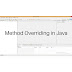 Method Overriding in Java