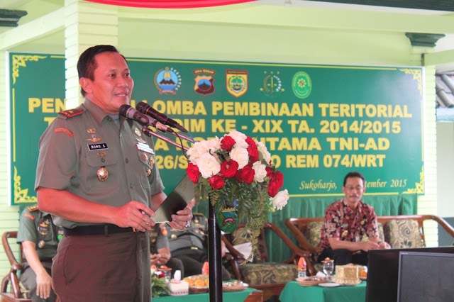 MASYARAKAT SUKOHARJO MENDUKUNG KODIM 0726 SUKOHARJO DALAM LOMBA BINTER KETERIA UTAMA TNI-AD