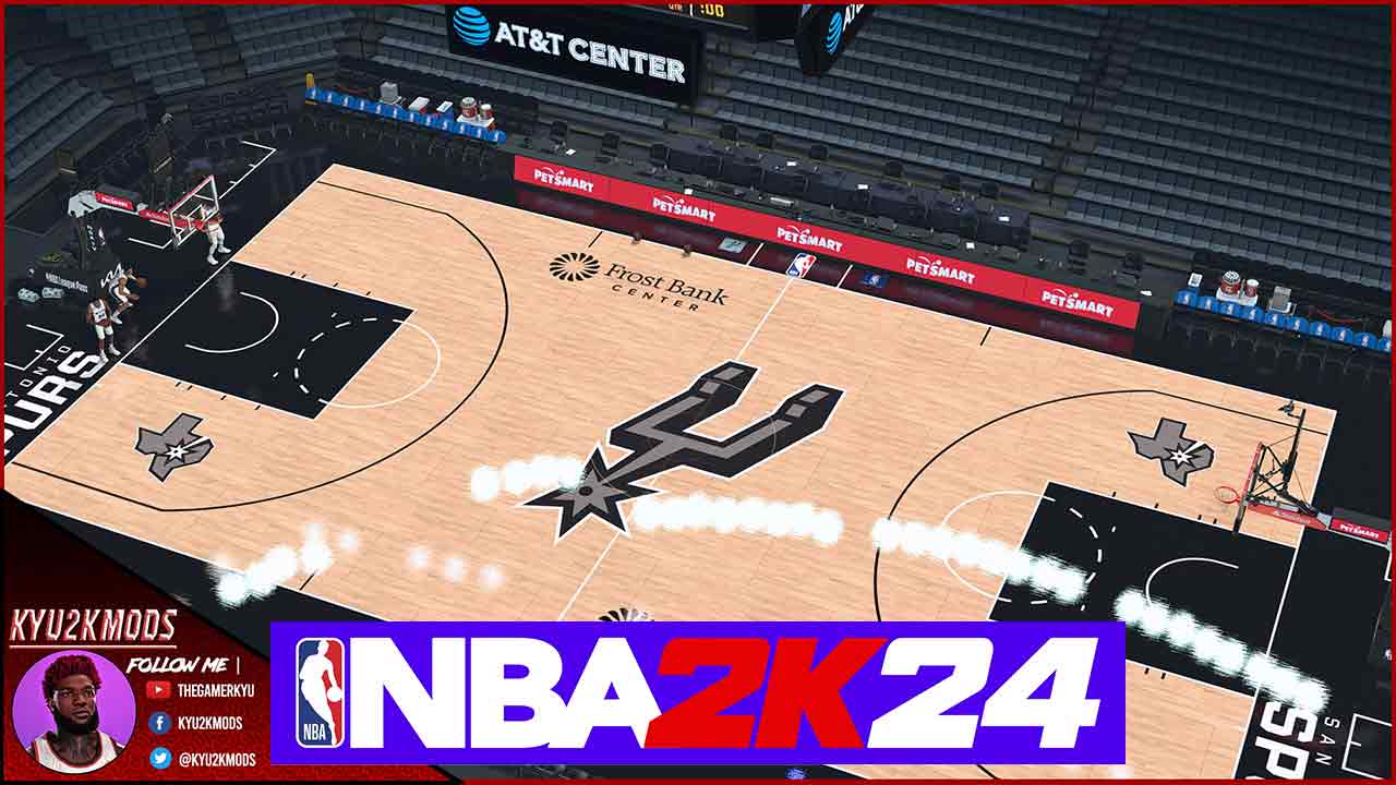NBA 2K24 San Antonio Spurs 2024 Court