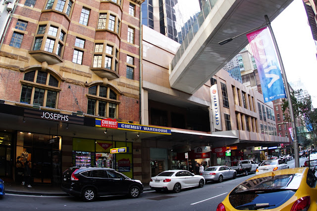 Abandoned City Centre monorail station exterior (Sydney Monorail)