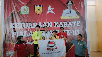 KKI Aceh Tamiang Juara II Kejuaraan Karate Piala Bupati Aceh Tamiang 2023