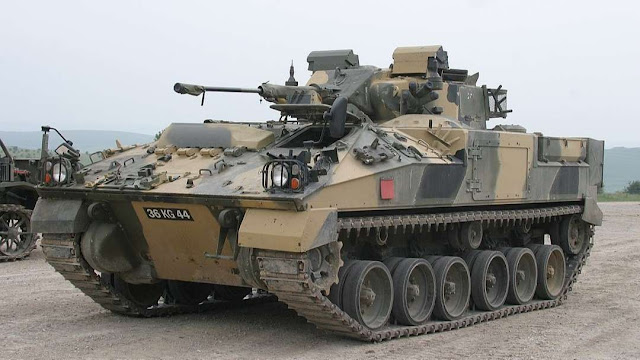Warrior tracked armoured vehicle