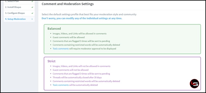 Pengaturan Moderasi Disqus