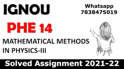 PHE 14 Solved Assignment 2021-22