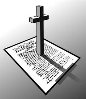  Religious wright on paper with cross Clip art