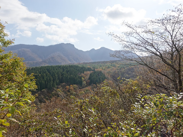 大山の香取の山道からの眺望